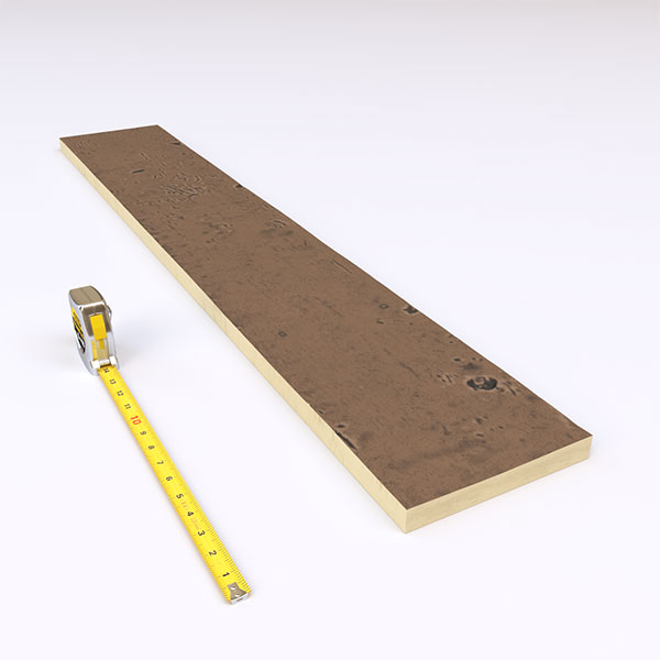 Ekena Millwork - BMKPS1-ST - 1-Sided Knotty Pine Endurathane Faux Wood Beam Plank