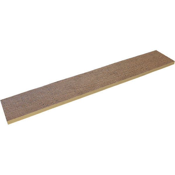 Ekena Millwork - BMRSS1-ST - 1-Sided Rough Sawn Endurathane Faux Wood Beam Plank