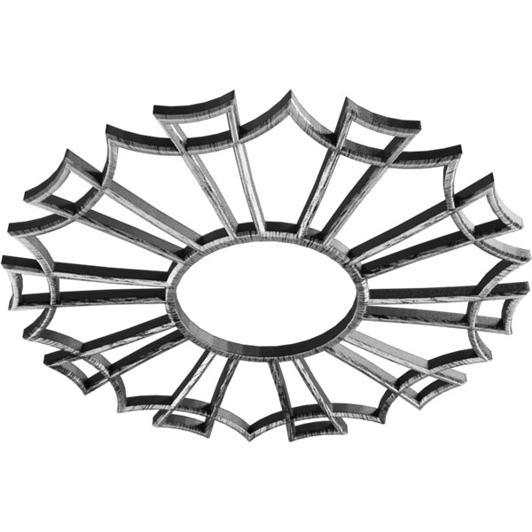 Ekena Millwork - CMPPAU - Augustus Architectural Grade PVC Pierced Ceiling Medallion