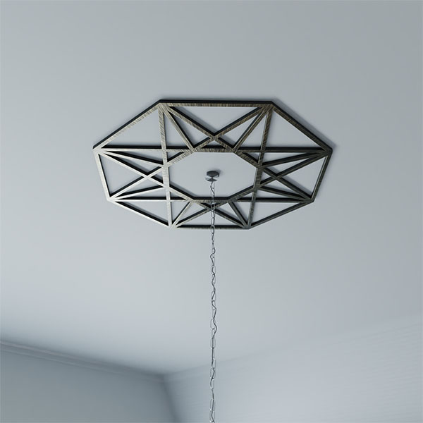Ekena Millwork - CMPPGD - Guardian Architectural Grade PVC Pierced Ceiling Medallion