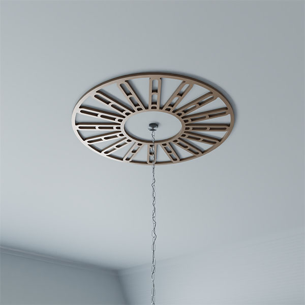 Ekena Millwork - CMPPHH - Hale Architectural Grade PVC Pierced Ceiling Medallion