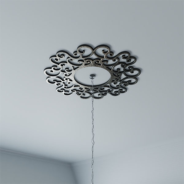 Ekena Millwork - CMPPRE - Reims Architectural Grade PVC Pierced Ceiling Medallion