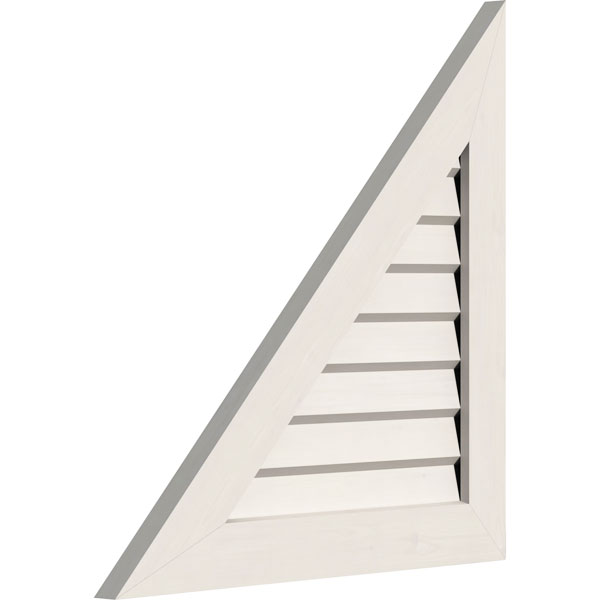 Ekena Millwork - GVPRL - Right Triangle PVC Gable Vent - Left Side