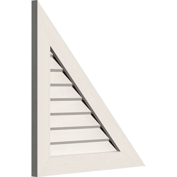 Ekena Millwork - GVPRR - Right Triangle PVC Gable Vent - Right Side