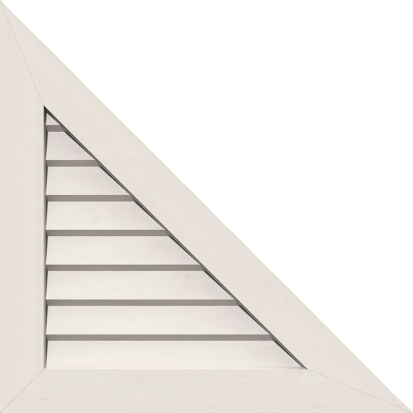 Ekena Millwork - GVPRR - Right Triangle PVC Gable Vent - Right Side