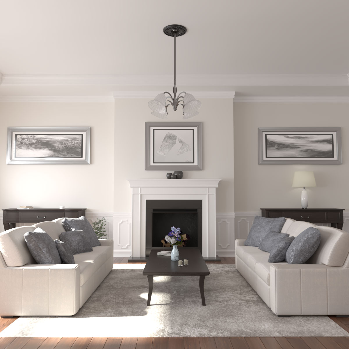 Ekena Millwork CM16WR 16 1/4 Inch OD X 3 5/8 Inch ID X 1 Inch Wreath Ceiling Medallion Urethane Primed