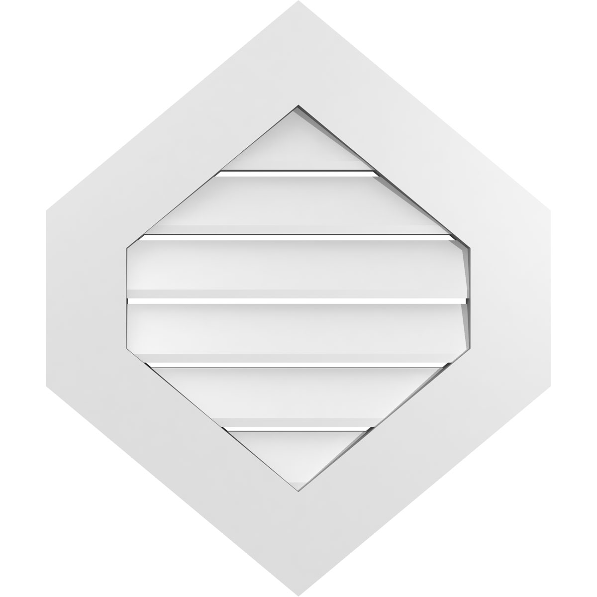 True Craft Square GVPVP22X2601SF-10 TrueCraft PVC Vertical Peaked Surface Mou