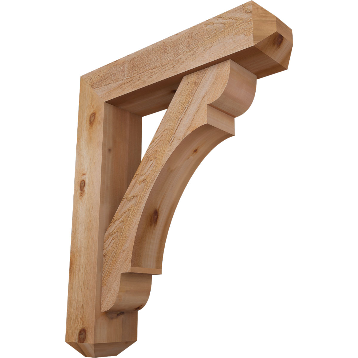 Ekena Millwork BKT0806X34X42OLY04RWR $353.52 - Rustic Wood Bracket