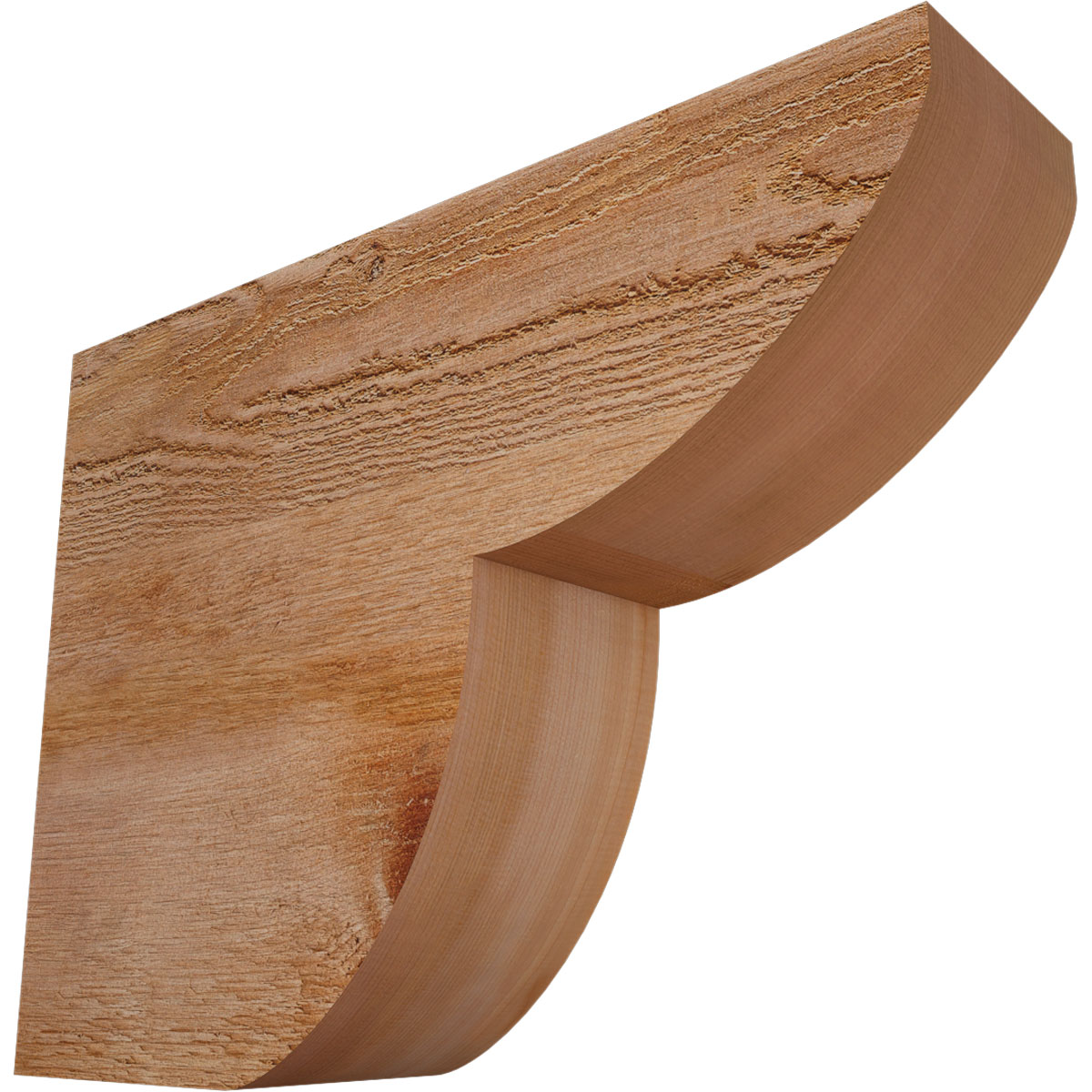 Rustic Wood Crestline Rough Sawn Rafter Tail, 4