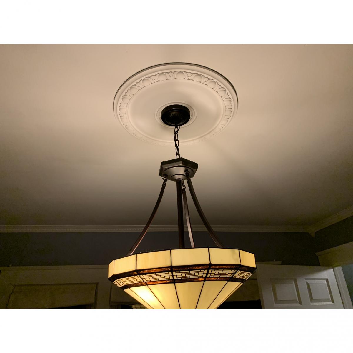 thumbnail image 2 of Ekena Millwork Jackson Ceiling Medallion 20" OD X 3-5/8" ID | Urethane Ceiling Decor Ready For Paint 2 of 10